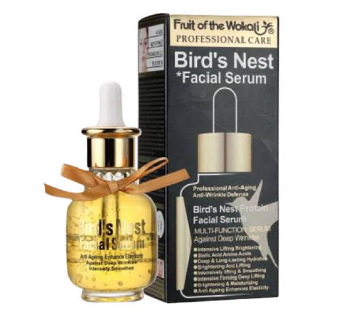 Уникальная сыворотка с ласточкиным гнездом для сияющей кожи - Wokali Bird's Nest Facial Serum 40мл