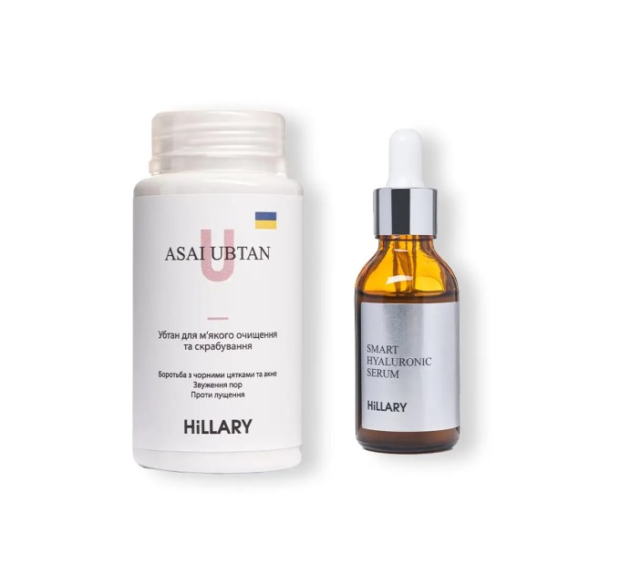 Убтан ASAI UBTAN Hillary + Гиалуроновая сыворотка Smart Hyaluronic Hillary: идеальное сочетание для сияющей кожи