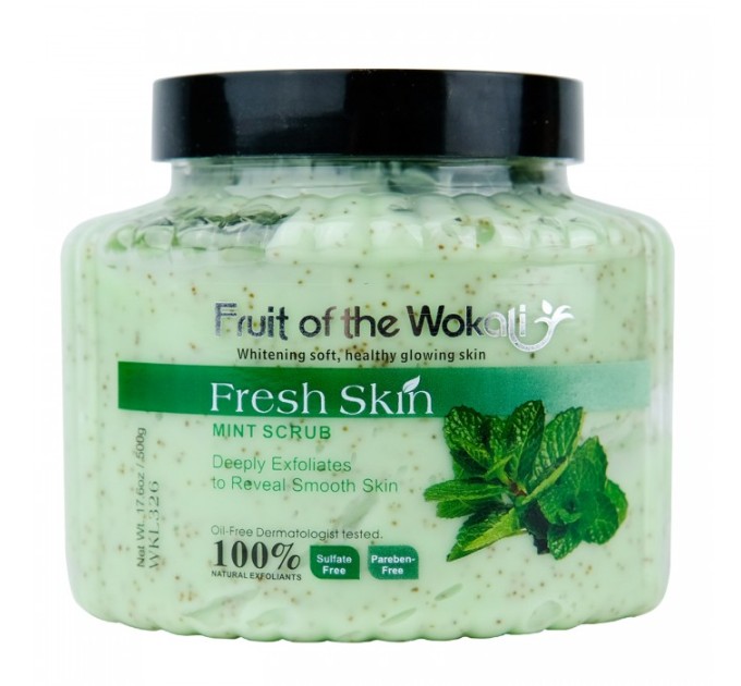 Освежающий мятный скраб Wokali Fresh Skin Scrub Mint WKL326 500 г