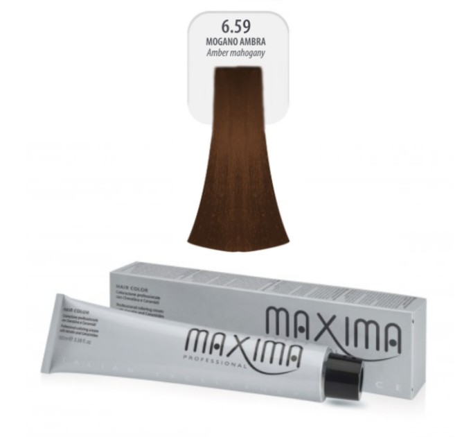 Крем-краска для волос Maxima Professional 6.59 - коричневый махагон: яркий и стойкий оттенок для вашей привлекательности