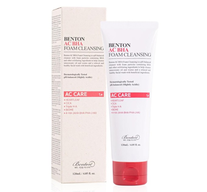 Gentle cleansing with Benton AC BHA Foam