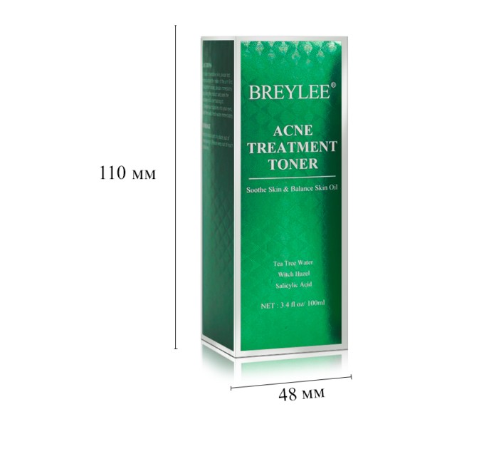 Эффективное лечение акне: Тоник BREYLEE Acne Treatment Toner 100 мл для кожи лица