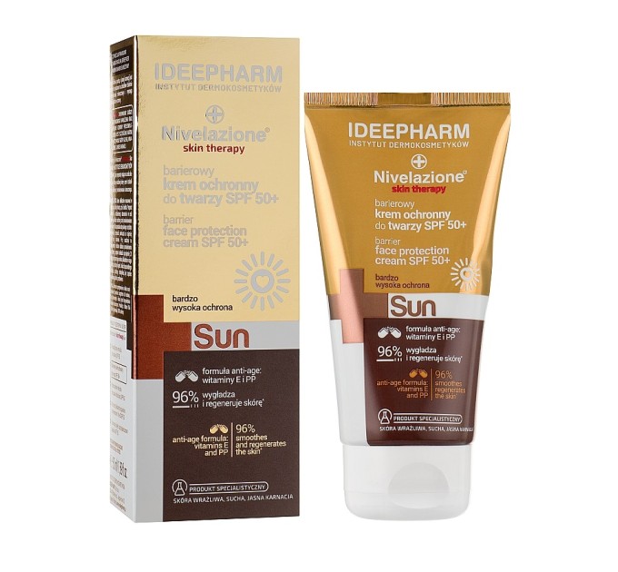 H1: Крем для лица SPF 50+ Nivelazione Skin Therapy Sun от Farmona - защита и уход за кожей