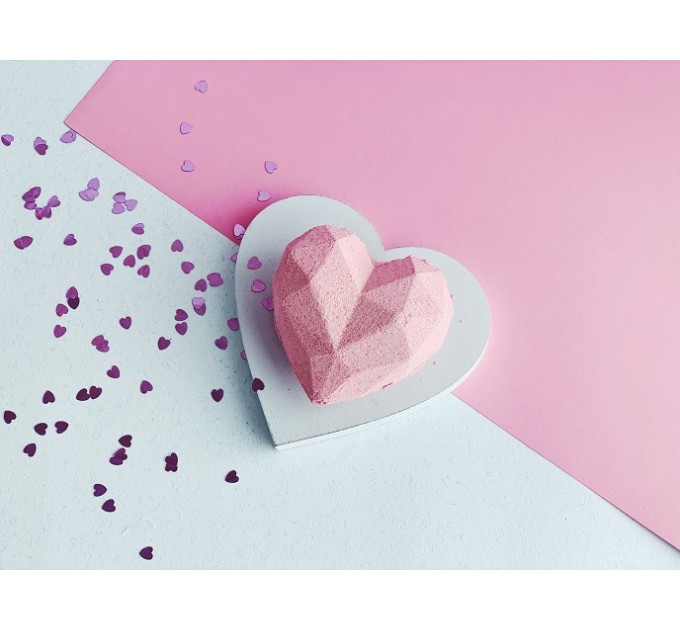 Bath Bomb Dushka Geometry of Love with Pomegranate Scent - 170g