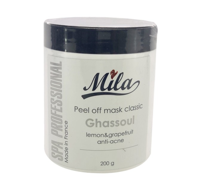 Альгинатная маска для жирной кожи Глина Гассул Peel Off Mask Ghassoul Mila Perfect 200 г (3702261212204)