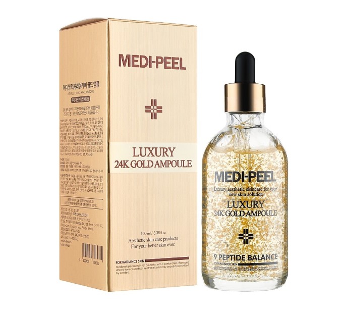 Изысканная сыворотка для лица Luxury 24K Gold Ampoule Medi Peel: истинная роскошь в 100 мл