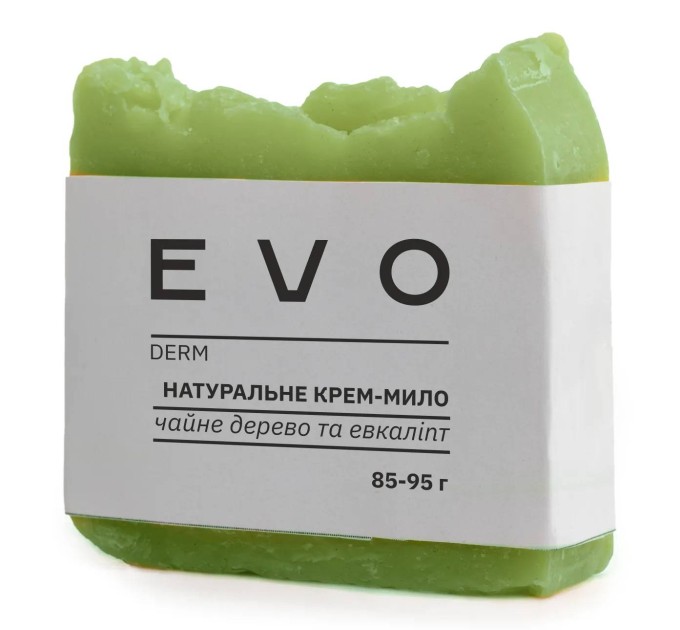 Освежающее крем-мыло с чайным деревом и эвкалиптом EVO derm