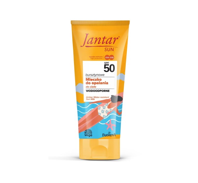 Защитите свою кожу с Янтарным молочком SPF 50 Jantar Sun Farmona