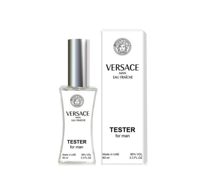 Обзор на Тестер Versace Man Eau Fraiche - Tester 60ml: свежий аромат для настоящего мужчины