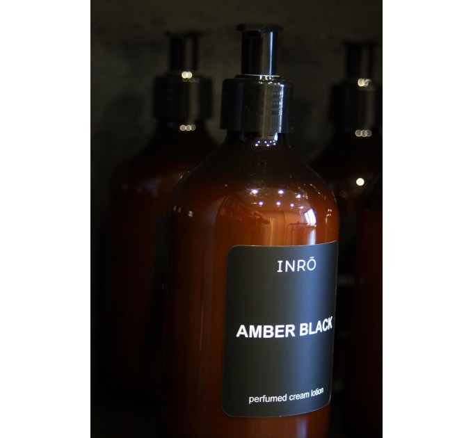 Интенсивное увлажнение с Парфюмированным крем лосьоном INRO Amber Black 500 мл