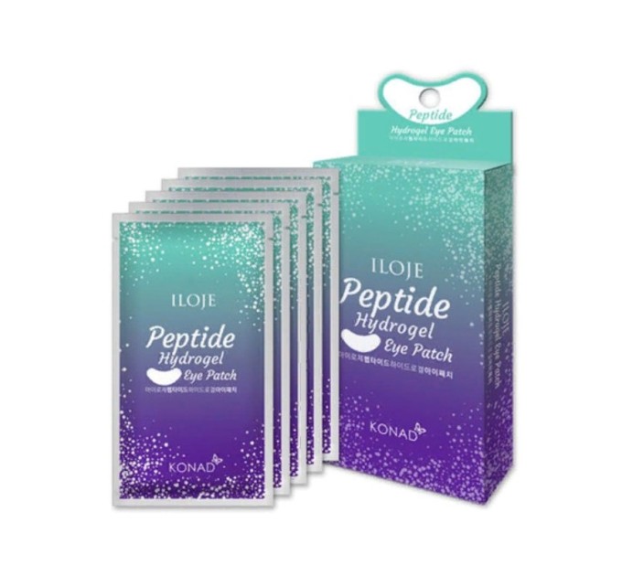 Набор патчей для глаз Konad Iloje Peptide Hydrogel Eye Patch 1 г*5 шт: освежите и увлажните глаза!