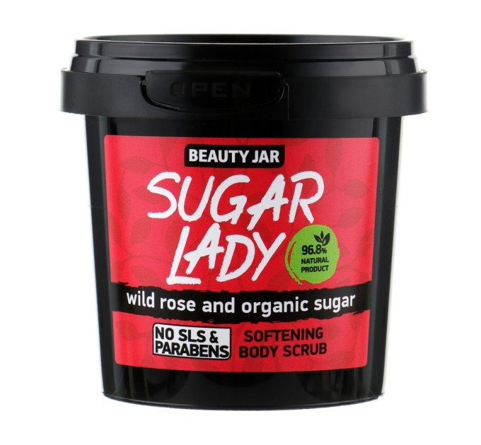 Очищение и увлажнение: Смягчающий скраб для тела Sugar Lady Beauty Jar 200 мл