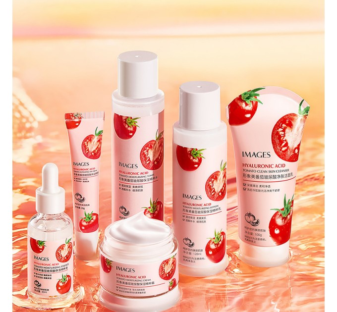 Подарочный набор Images Hyaluronic Acid Tomato Moisturizing 6 в 1: увлажнение и питание для кожи