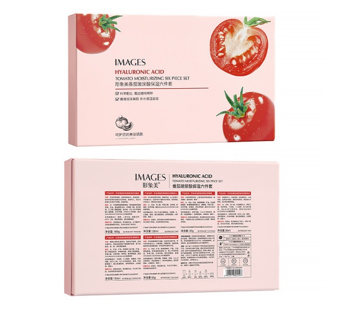 Подарочный набор Images Hyaluronic Acid Tomato Moisturizing 6 в 1: увлажнение и питание для кожи