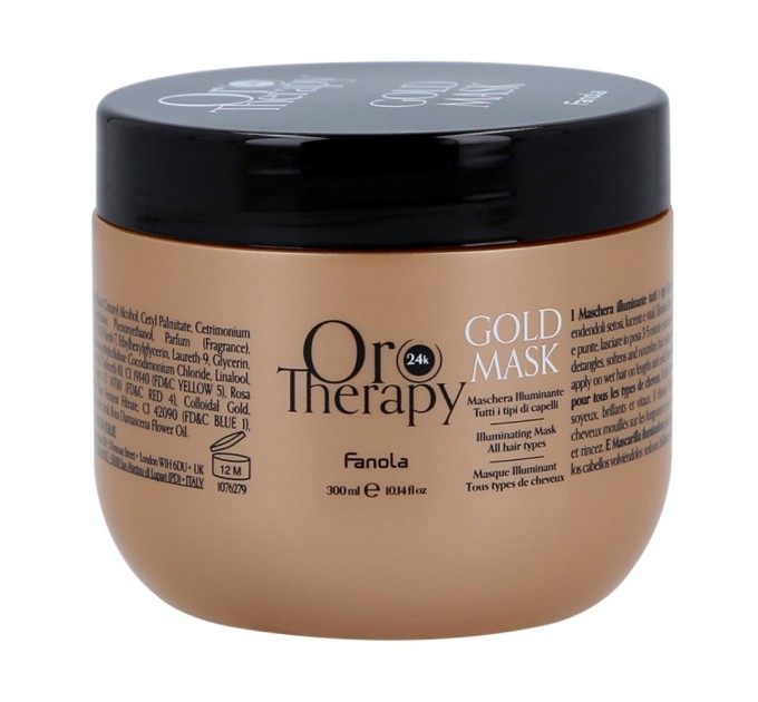 Маска для волос Fanola Oro Therapy Gold Mask 300 мл (8008277762791)