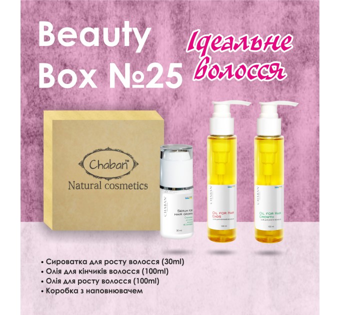 Идеальные волосы с подарочным набором Chaban Natural Cosmetics Beauty Box Chaban №25