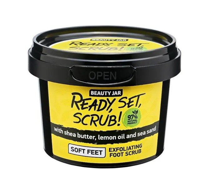 Освежите свои ноги с помощью скраба Ready, Set, Scrub! Beauty Jar 135 г