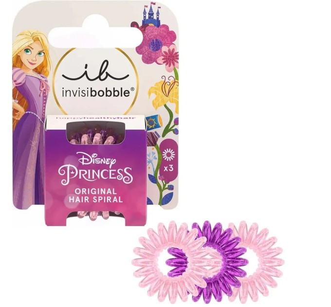 Резинки-браслеты invisibobble KIDS Disney Rapunzel (3 шт) для волос