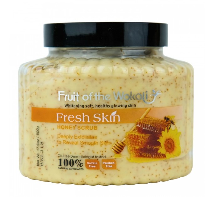 Освежающий скраб для тела Wokali Fresh Skin Scrub Honey WKL218 500 г