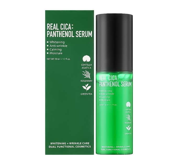 Успокаивающая сыворотка для лица Real Cica Panthenol Serum Fortheskin 50 мл (8809598150645)