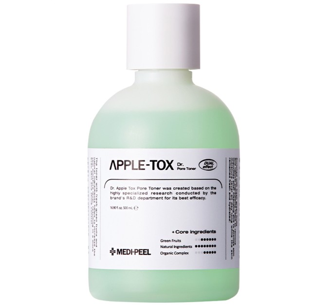 Пилинг-тонер для лица с яблоком Medi-Peel Dr.Apple-Tox Pore Toner 500 мл (8809409347783)