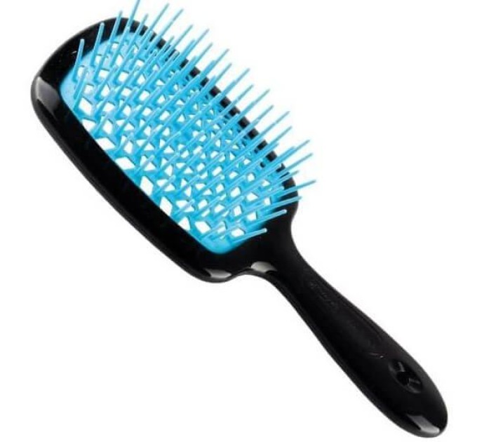 Расческа Janeke Superbrush: стильная черная с голубым!