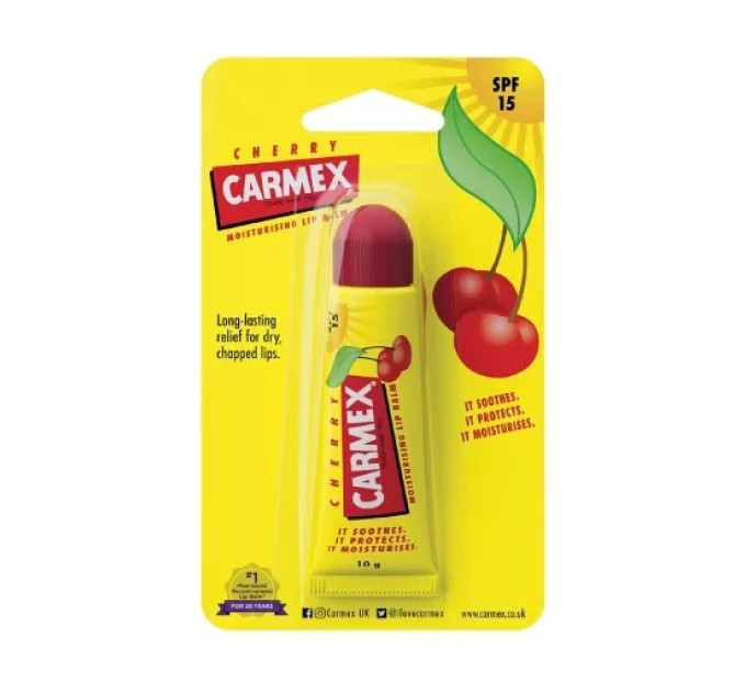 Бальзам для губ Carmex Lip Balm вишня - короткий H1 заголовок.