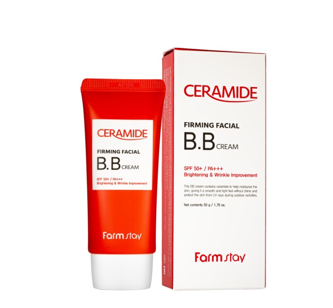 ВВ-крем для лица осветляющий разглаживающий FarmStay Ceramide Firming Facail BB Cream SPF50 50 г (FS 8755)