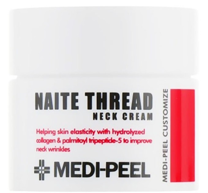 Подтягивающий крем для шеи Medi Peel Naite Thread с пептидным комплексом - эффективное решение для молодости и упругости кожи