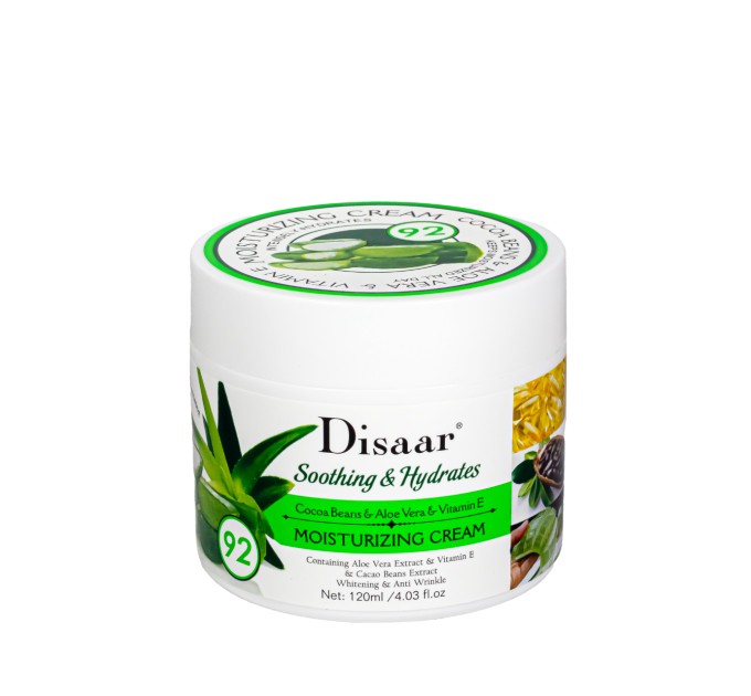 Крем для лица увлажняющий Disaar Cocoa Baens&Aloe Vera&Vitamin E 92 % 120 мл (DS5021)