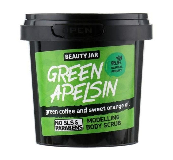 Освежающий телескраб Green Apelsin Beauty Jar - идеальный уход для вашей кожи