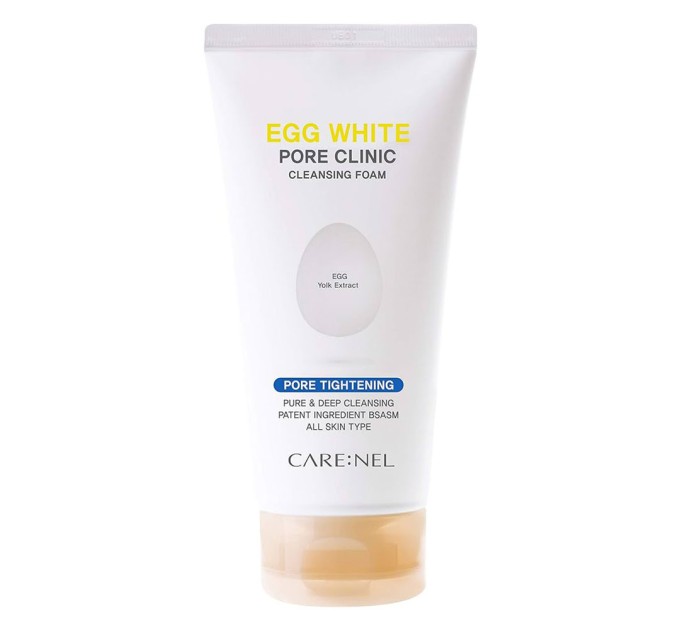 Пенка для умывания Carenel Egg White Pore Clinic Cleansing Foam 150 мл (8809326335078)