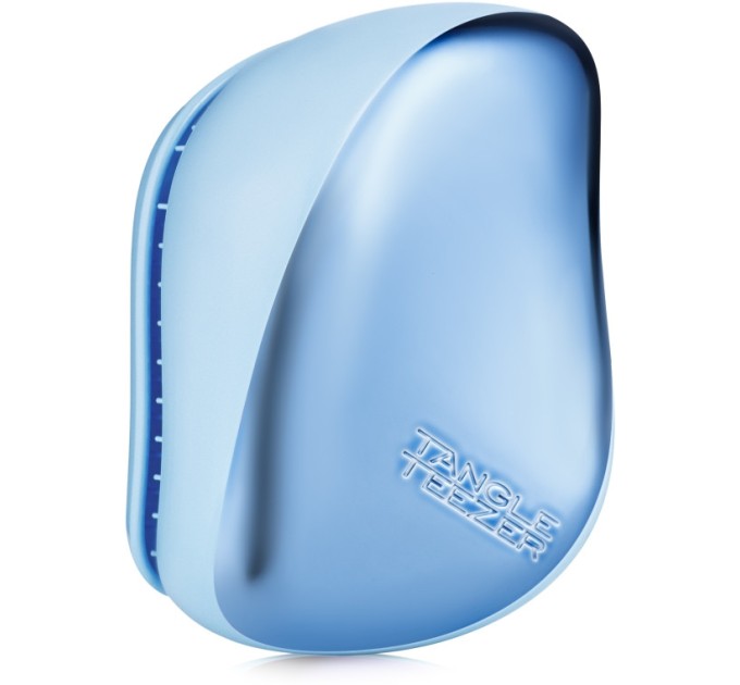 Удобный и стильный гребень Tangle Teezer Compact Styler в синем металик голубом - идеальный выбор для идеальных волос