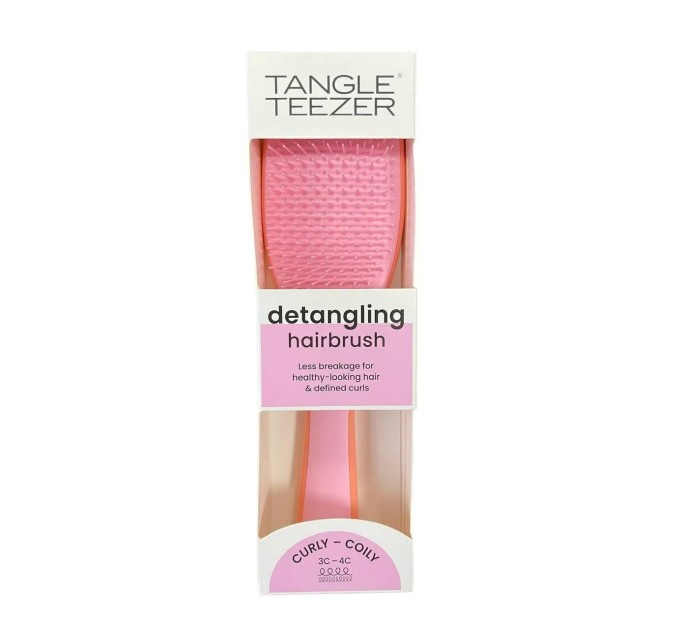 Идеальная щетка для волос Tangle Teezer The Wet Detangler Natural Curly Mango Pink на Agon-v.com.ua