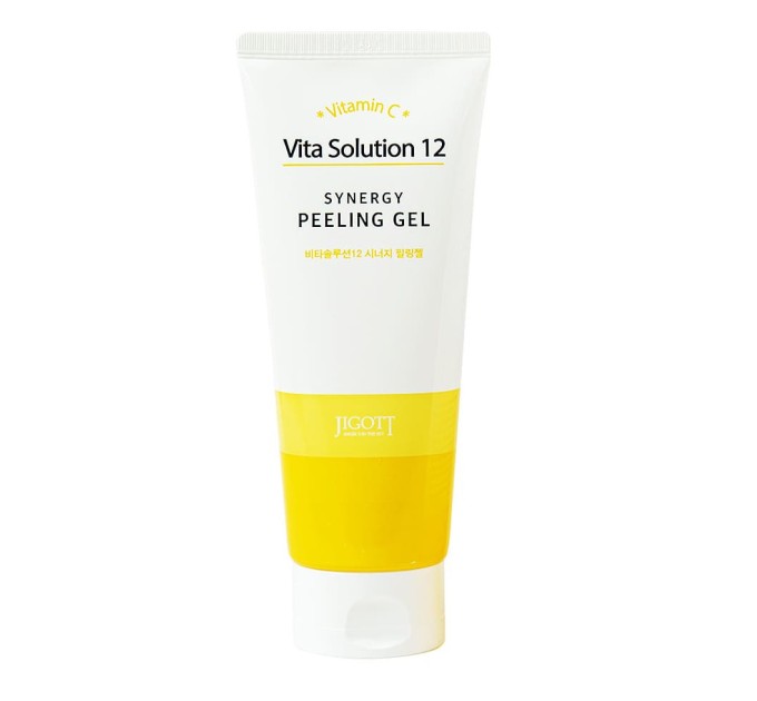 Оздоровительный пилинг-гель Vita Solution 12 Synergy Peeling Gel Jigott 180 мл (8809541281938)