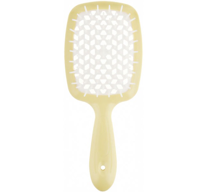 Удобная и стильная желтая щетка для волос Superbrush Small Janeke