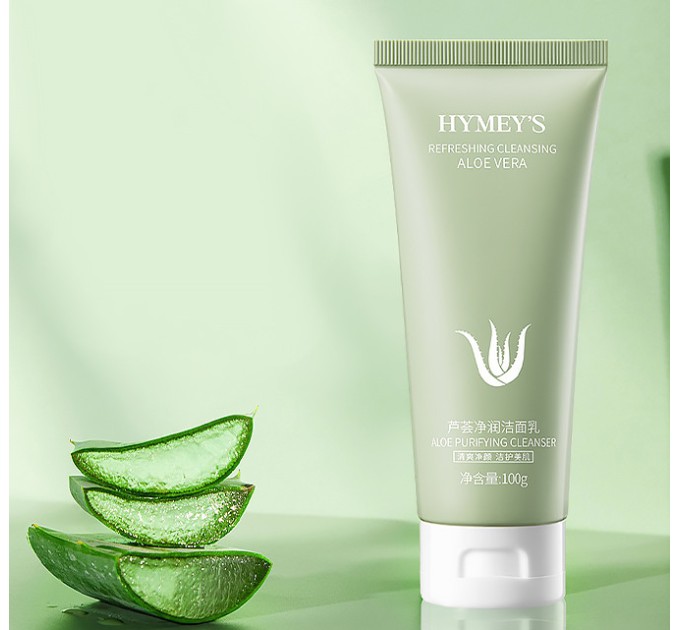 Пенка для умывания Hymeys Aloe Vera Refreshing Purifying Deep Cleansing Cleanser 100 г