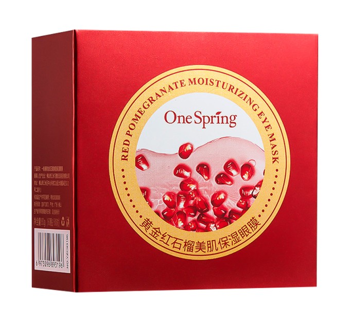 Освежите глаза с патчами OneSpring Red Pomegranate Moisturizing Eye Mask