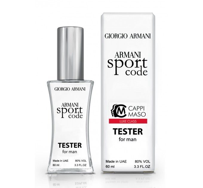 Уникальный Giorgio Armani Armani Code Sport - Tester 60ml: проверьте свою страсть к ароматам