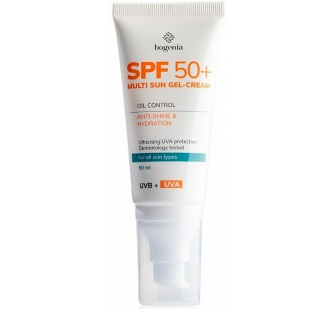 Солнцезащитный крем для лица Bogenia Multi Sun Gel-Cream SPF 50+ BG420 №001 50 мл (4823121503801)