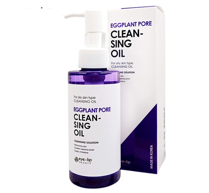 Гидрофильное масло с экстрактом баклажана Eyenlip Eggplant Pore Cleansing Oil 150 мл (8809555251859)