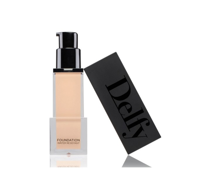 Водостойкая тональная база Delfy Professional Foundation Water Resistant - идеальное покрытие для стойкого макияжа