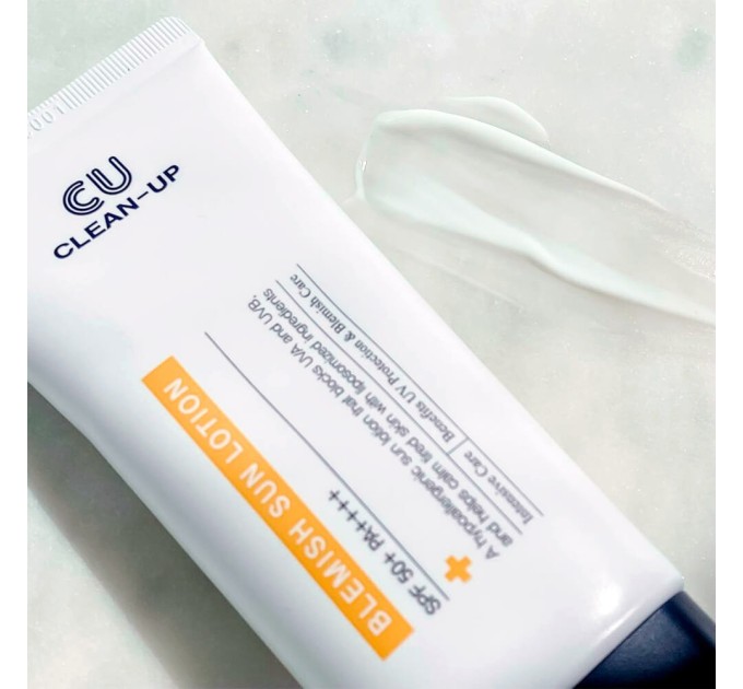 Защитите кожу с CUSKIN CLEAN-UP BLEMISH SUN LOTION SPF 50+