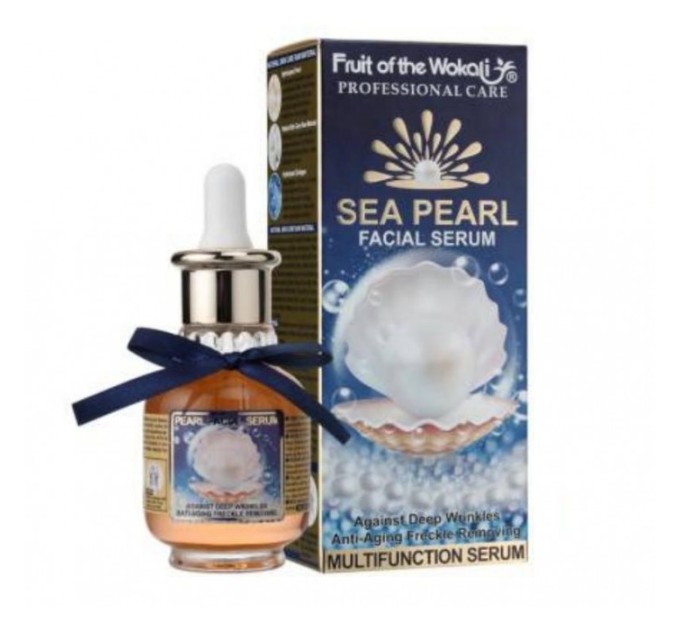 Сироватка Wokali Sea Pearl Facial Serum з морськими перлами: багатофункціональний догляд за шкірою, 40 мл