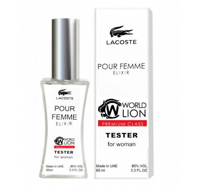 Тестер Lacoste Pour Femme Elixir - неповторимый аромат в формате 60 мл