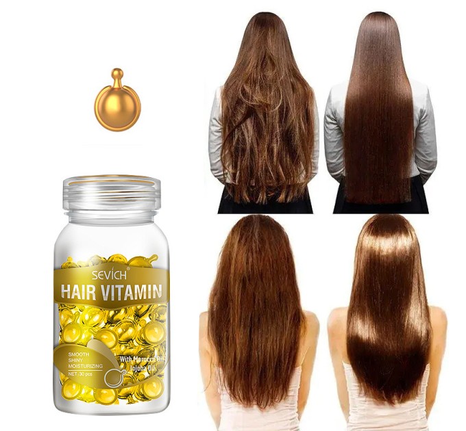 Укрепите и оживите волосы с Капсулами Sevich Hair Vitamin золотые 30шт