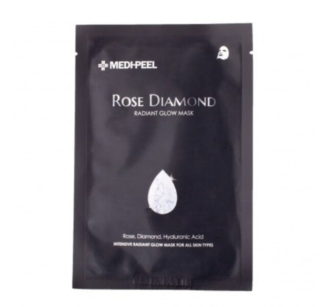 Тканевая маска для сияния кожи лица Medi-Peel Rose Diamond Radiant Glow Mask 25 мл (8809409345420)