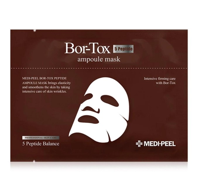 Тканевая маска с пептидами MEDI-PEEL Bor-Tox 5 Peptide Ampoule Mask 1 шт (8809409348339)