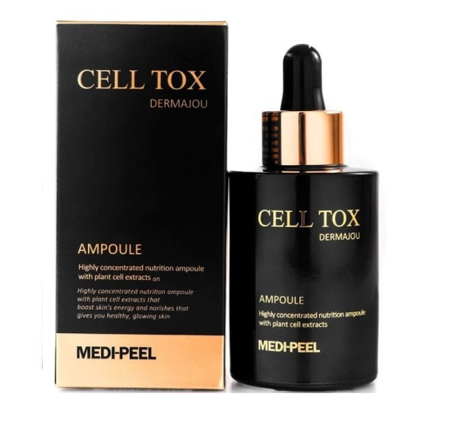 Омолаживающая сыворотка с ампульной формулой Cell Tox Dermajou Ampoule Medi-Peel: революционные стволовые клетки для безупречной кожи!