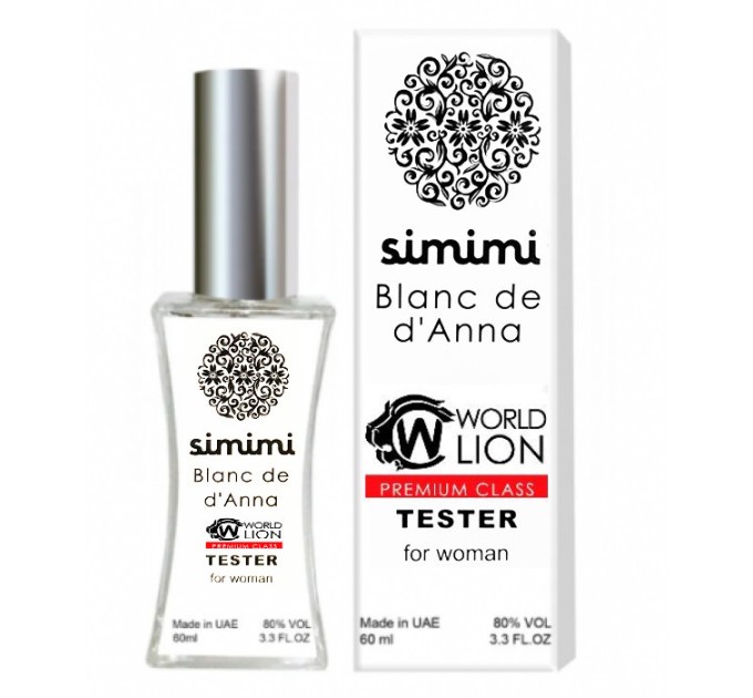 Исследуйте новый тестер Simimi Blanc d'Anna - Tester 60ml на agon-v.com.ua